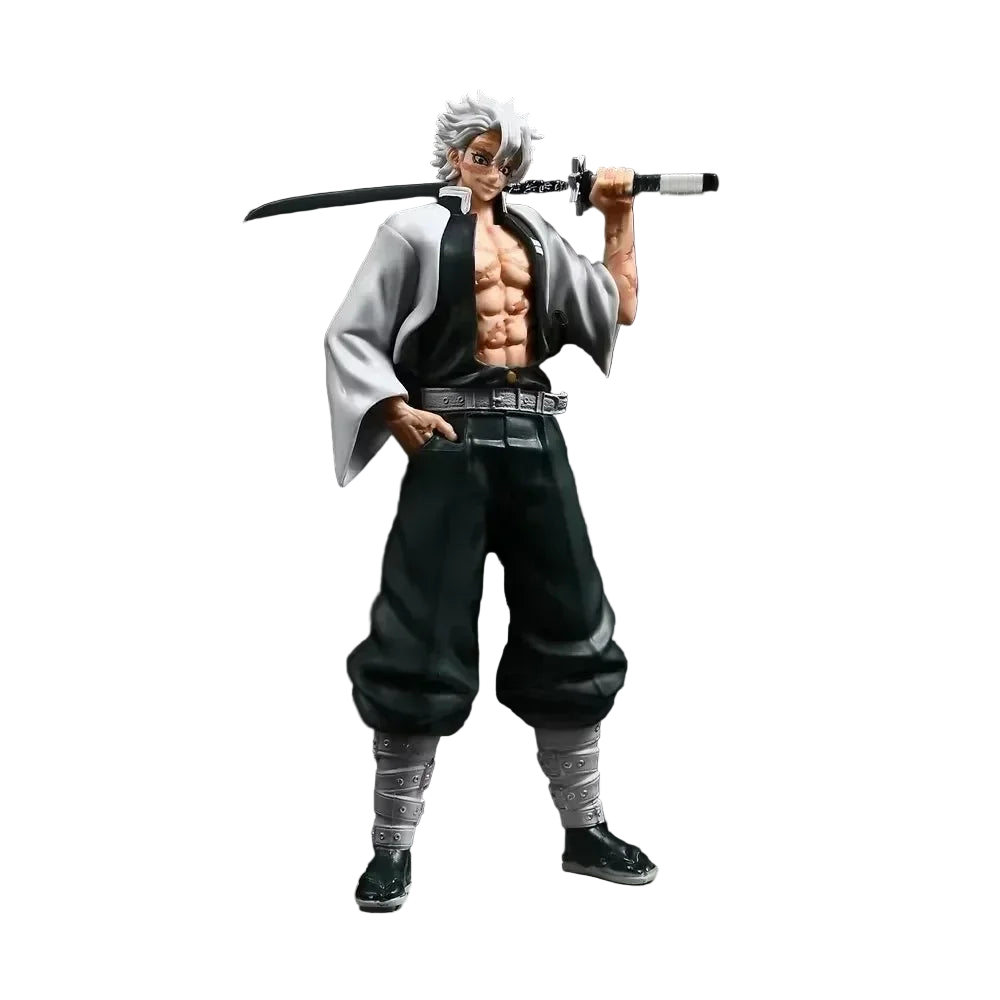 30CM Demon Slayer Zohakuten Figure – Bandai Remastered Hantengu Clone PVC GK Statue with Wooden Dragon Effects - Maarufu