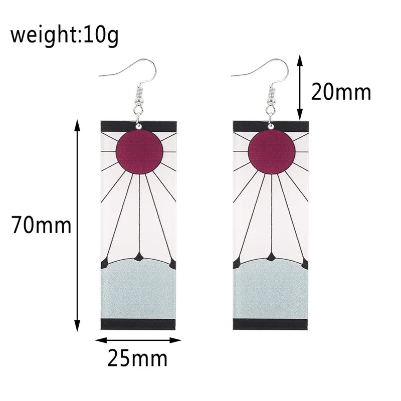 Demon Slayer Acrylic Earrings
