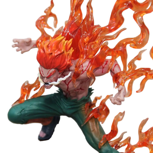 26cm Naruto Might Guy Figure – Dynamic "Eight Gates" Pose with Light-Up Feature - Maarufu