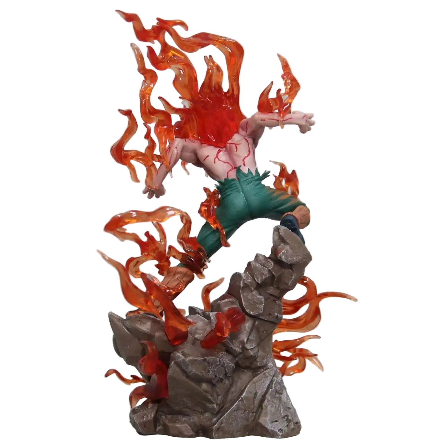 26cm Naruto Might Guy Figure – Dynamic "Eight Gates" Pose with Light-Up Feature - Maarufu