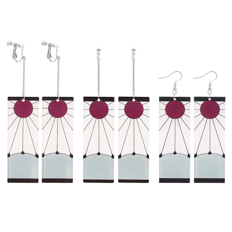 Demon Slayer Acrylic Earrings - Maarufu