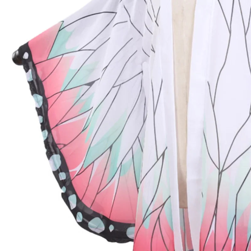 Kochou Shinobu Cosplay Cloak Anime Demon Slayer - Maarufu
