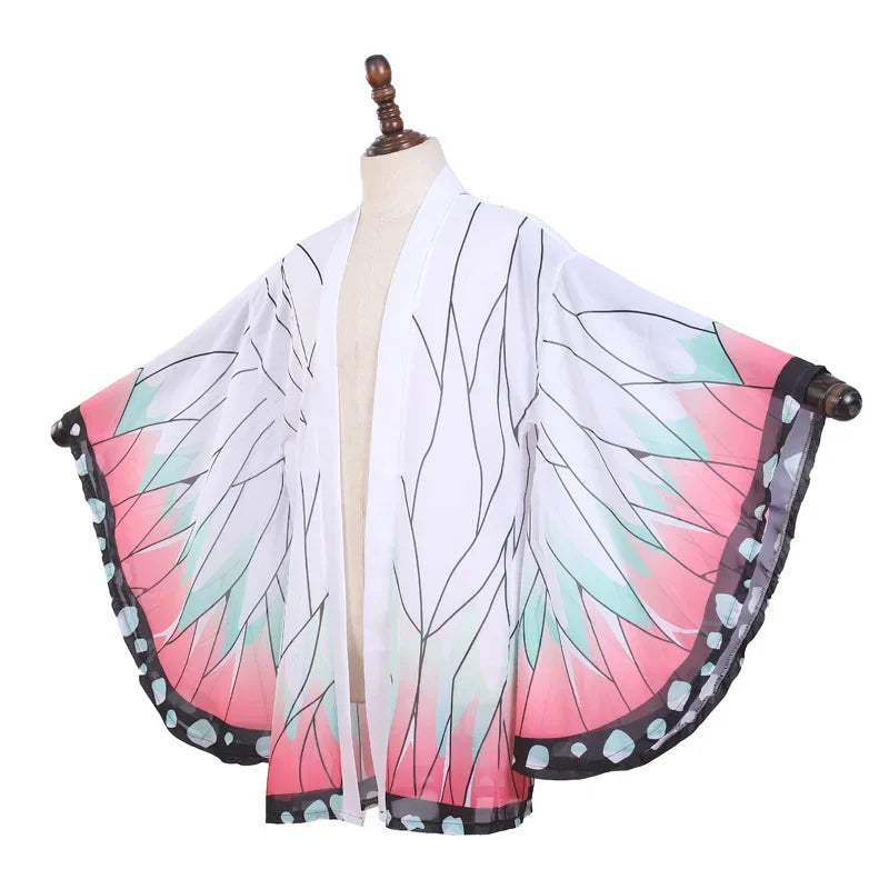 Kochou Shinobu Cosplay Cloak Anime Demon Slayer - Maarufu