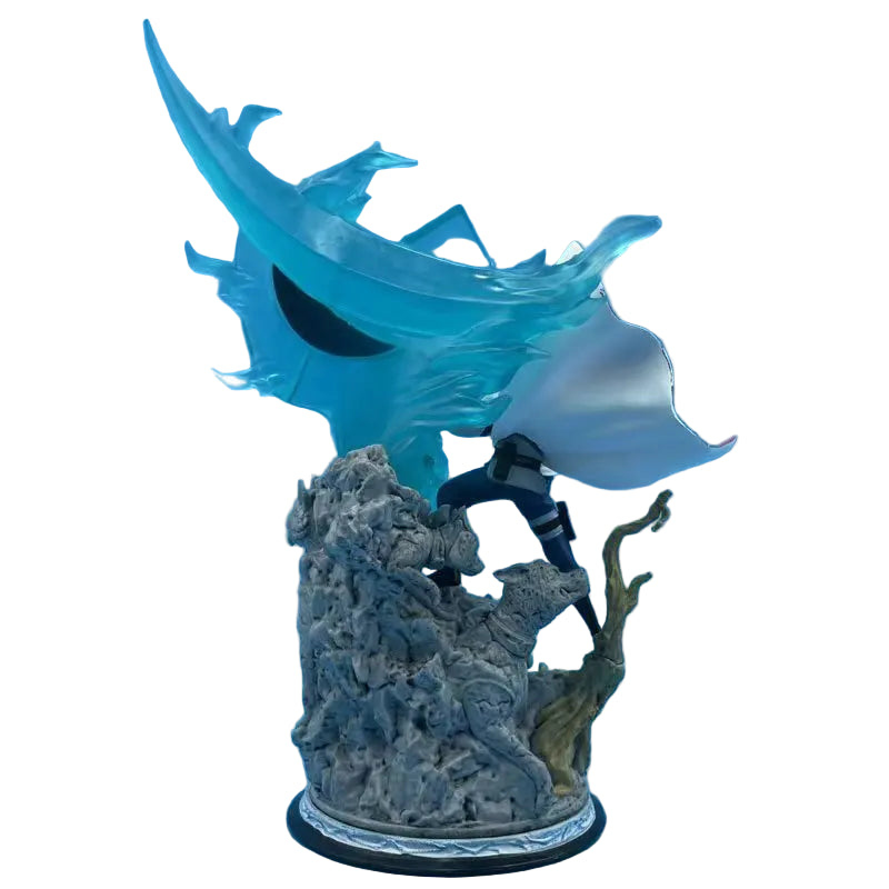 22cm Hatake Kakashi GK Figure – Naruto Anime Action Model with Chidori Effect & Display Base - Maarufu