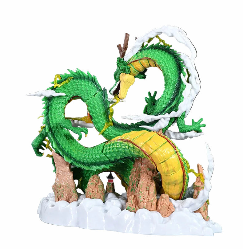 24cm Dragon Ball Shenron & Goku PVC Figure – Eternal Dragon Collectible Statue - Maarufu