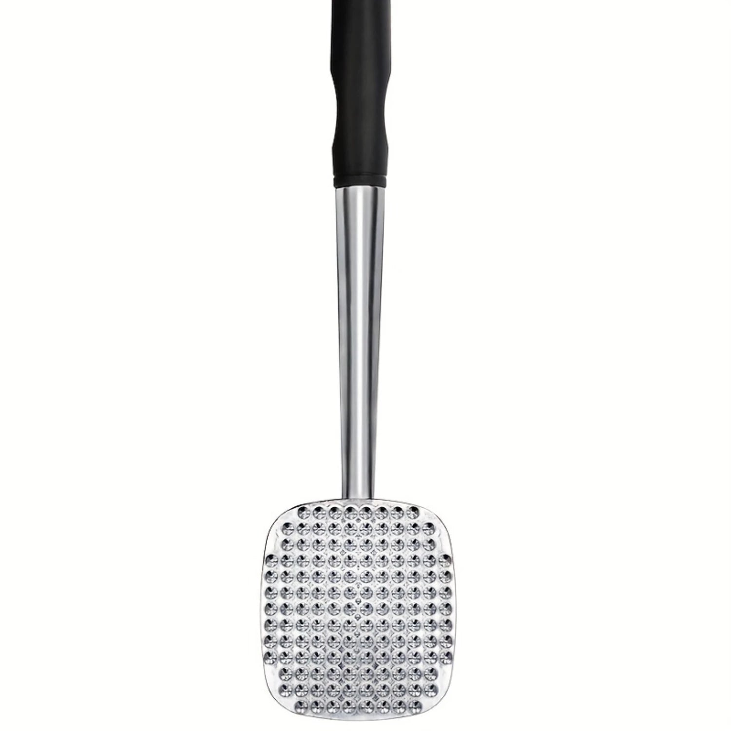 Metallic spatula with bling on a white background