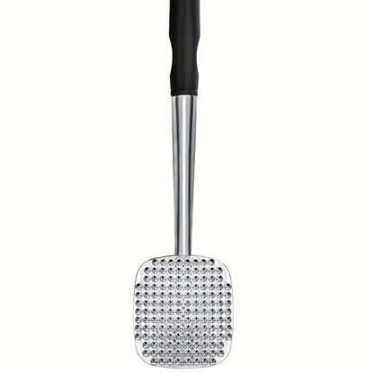 Metallic spatula with bling on a white background