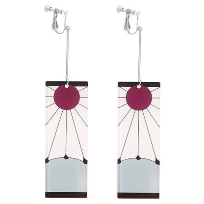 Demon Slayer Acrylic Earrings - Maarufu