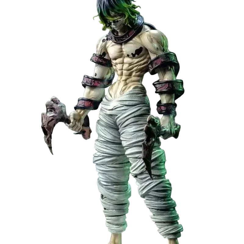 30CM Demon Slayer Zohakuten Figure – Bandai Remastered Hantengu Clone PVC GK Statue with Wooden Dragon Effects - Maarufu