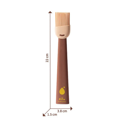 Baking brush with measurements on a white background