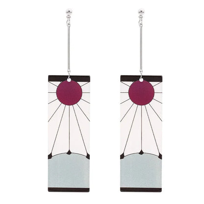 Demon Slayer Acrylic Earrings - Maarufu