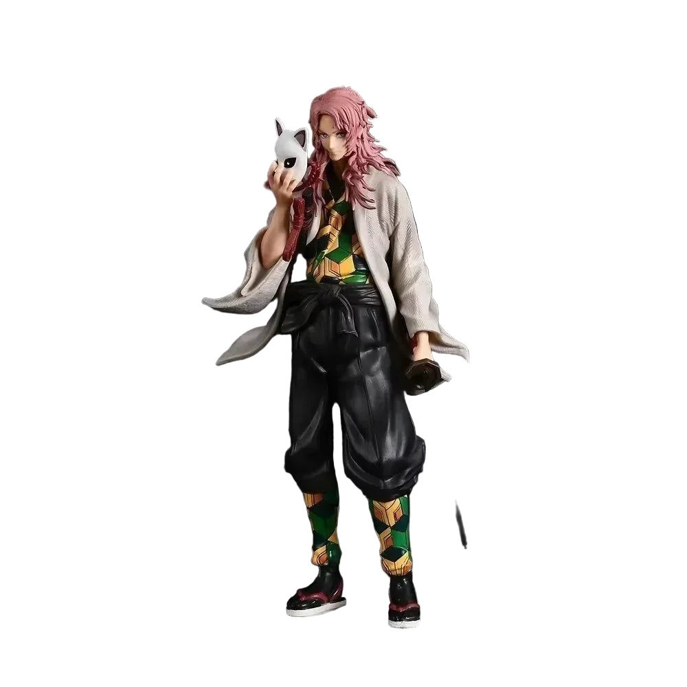 30CM Demon Slayer Zohakuten Figure – Bandai Remastered Hantengu Clone PVC GK Statue with Wooden Dragon Effects - Maarufu