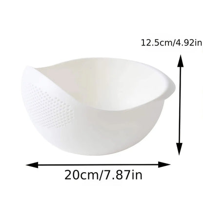 Multifunctional Rice Wash Basket - 12.5cm & 20cm Vegetable Strainer Kitchen Drainer Barbecue Tools
