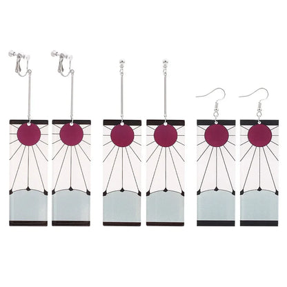 Demon Slayer Acrylic Earrings - Maarufu