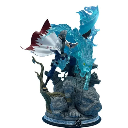 22cm Hatake Kakashi GK Figure – Naruto Anime Action Model with Chidori Effect & Display Base - Maarufu