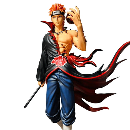 23cm Naruto Pain Figure – Six Paths Pain PVC Statue with Rinnegan Effect & Display Base