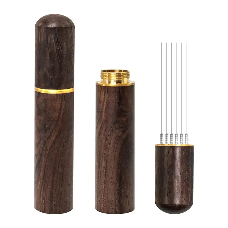 Needle Distributor (WDT Tool) – Espresso Coffee Stirrer & Leveler with Solid Wood Handle