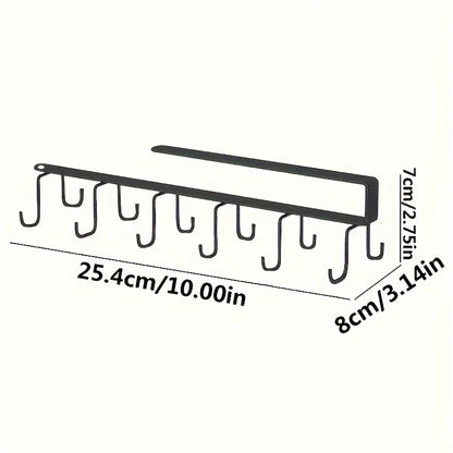 Double Row Traceless Iron Hook – Simple Hanging Rack for Kitchen, Bathroom & Bedroom Organization