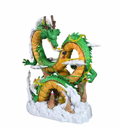 24cm Dragon Ball Shenron & Goku PVC Figure – Eternal Dragon Collectible Statue - Maarufu
