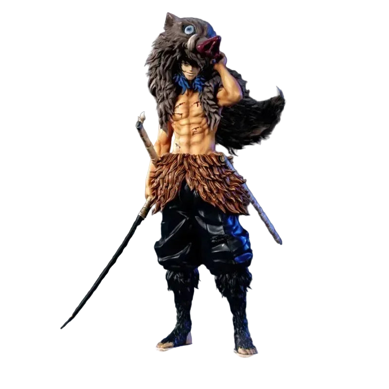 30CM Demon Slayer Zohakuten Figure – Bandai Remastered Hantengu Clone PVC GK Statue with Wooden Dragon Effects - Maarufu