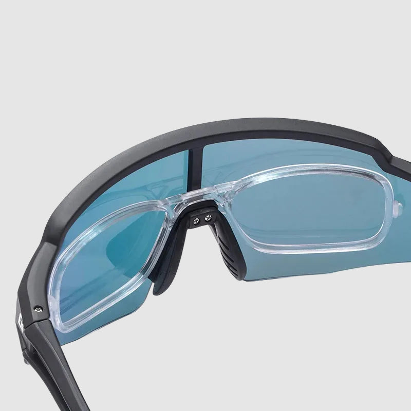 Myopic glasses with text about required myopia degree on a white background