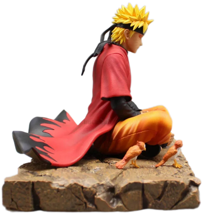 16cm Naruto Uzumaki Meditation Figure – Sage Mode PVC Statue with Serene Sitting Pose & Display Base